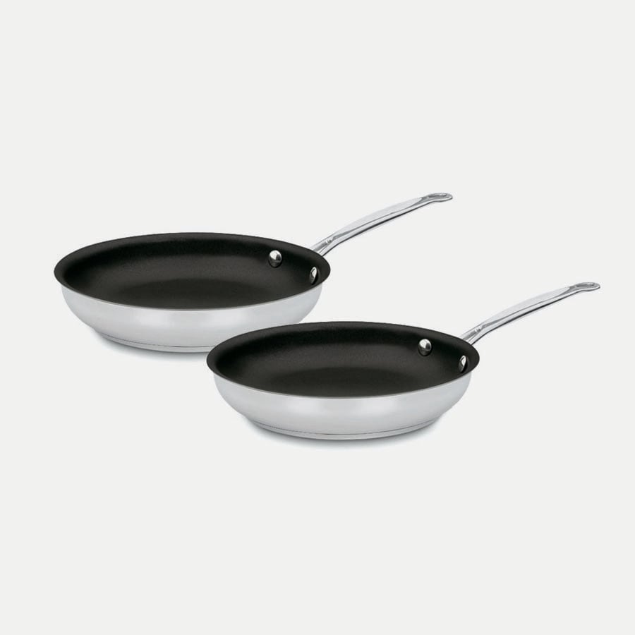 Discontinued Chef's Classic™ Stainless Set of 2 Non-Stick Skillets (9" Skillet & 11" Skillet)