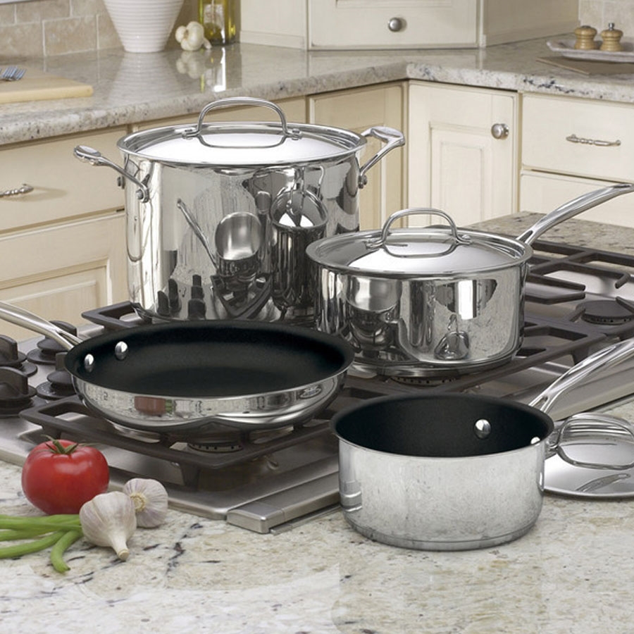 Discontinued Chef's Classic™ Nonstick Stainless 7 Piece Set