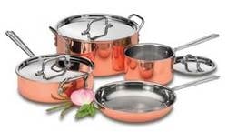 Discontinued 7 Piece Copper Cookware Set