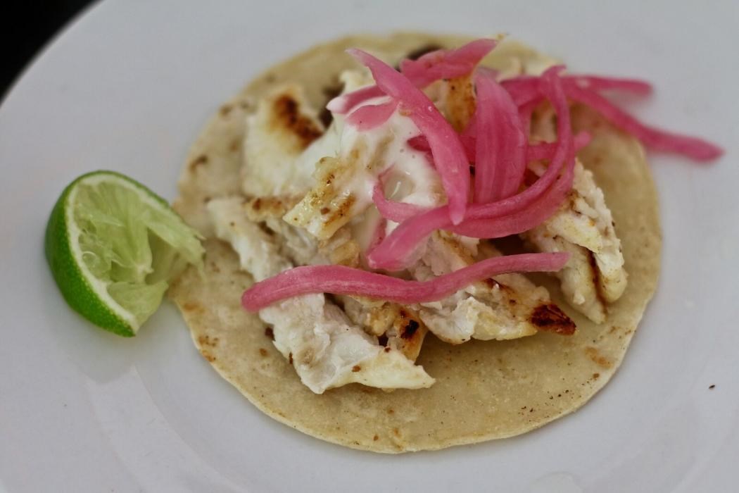 Fish Tacos with Quick Pickled Onions