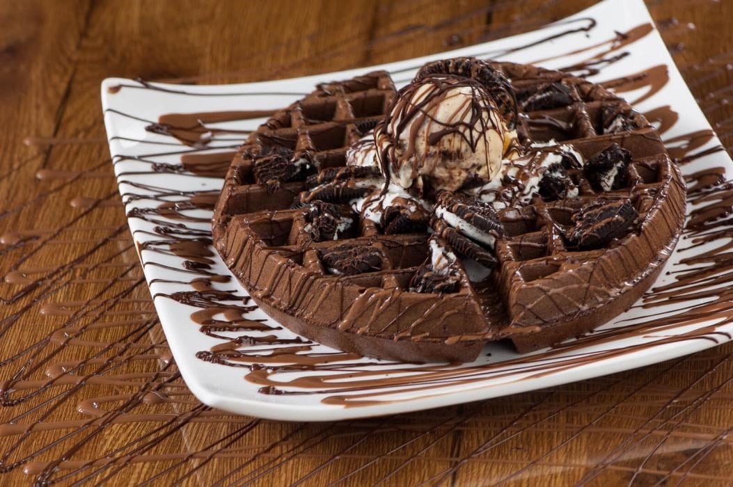 Chocolate Brownie Waffles