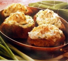 Roasted Garlic and Parmesan Twice Baked Potatoes