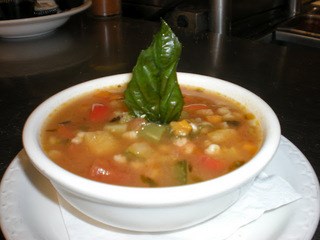 Spring Vegetable Minestrone with Pesto