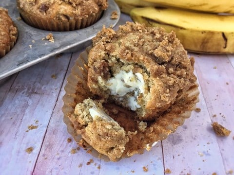 Banana Pecan Crumb Muffins
