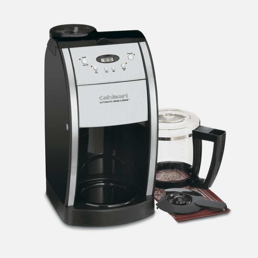 Cuisinart Grind & Brew 12 Cup Automatic Coffeemaker with Brushed Metal Italian Styling