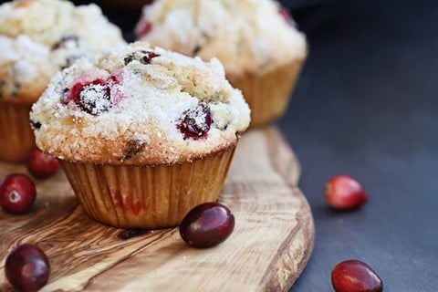Cranberry “Pick-Me-Up” Muffins