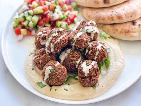 Falafel with Middle Eastern Salad