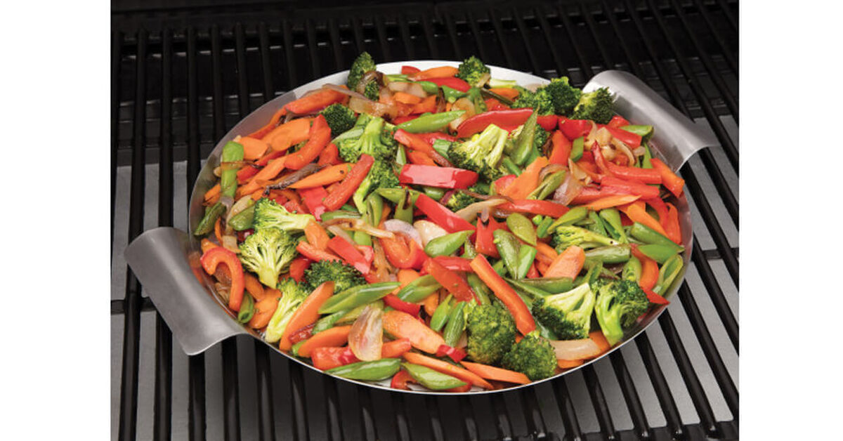 13" Round Grill Topper - Great for Pizzas, Seafood and Vegetables 4