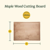 17&rdquo; Maple Wood Cutting Board 7