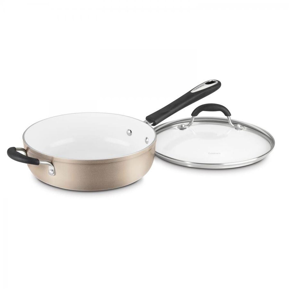 Discontinued 5.5 Quart Saut&eacute; Pan with Helper Handle & Cover 1