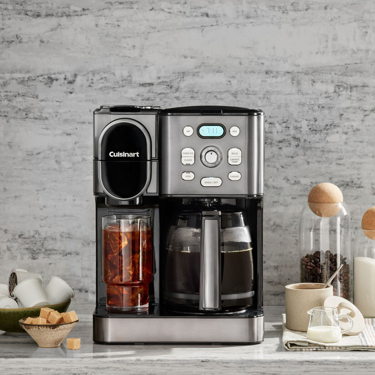 Coffee Center&reg; 2-in-1 Coffee Maker Black Stainless