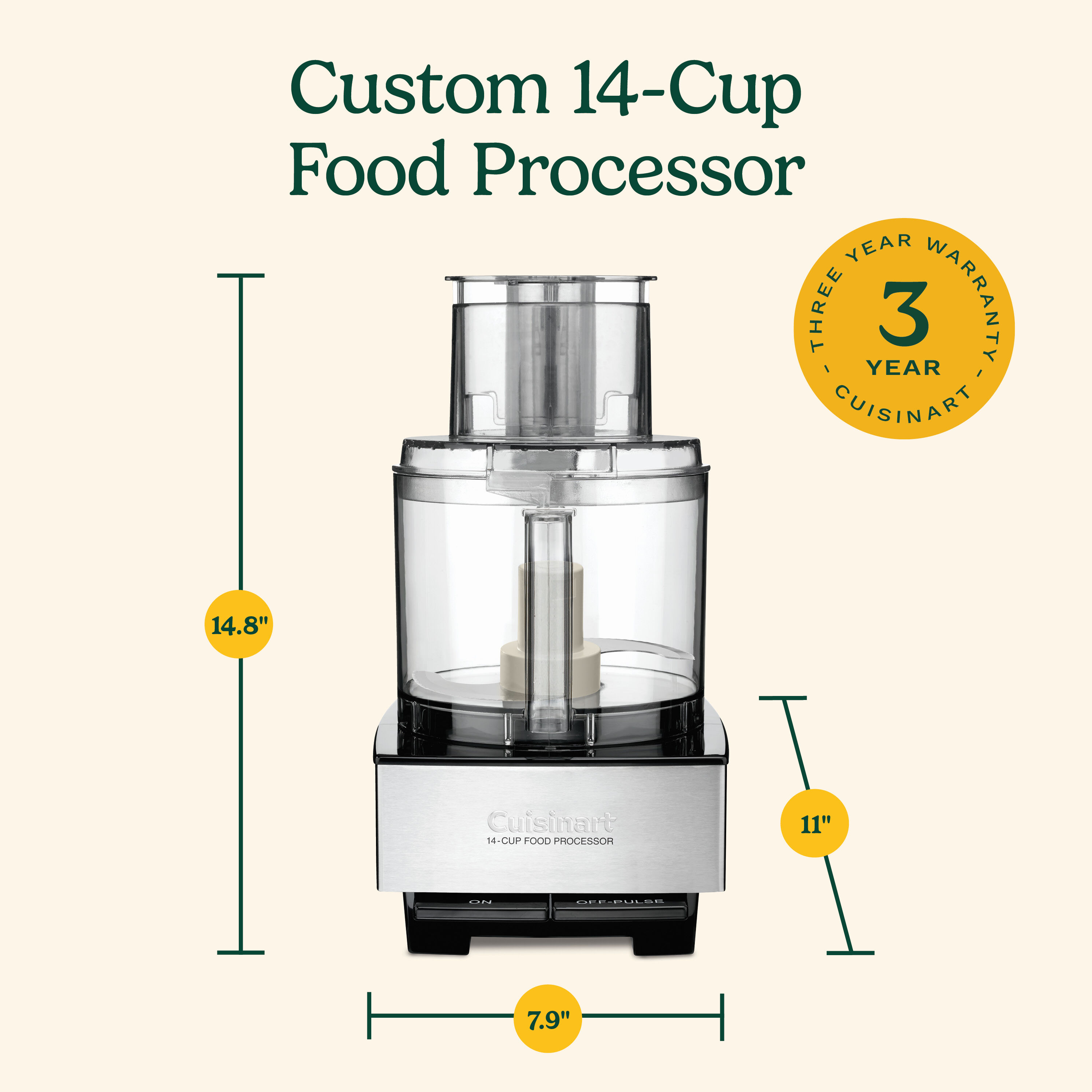 14-Cup Custom Food Processor (DFP-14BCNY) | $100 Off! - Cuisinart