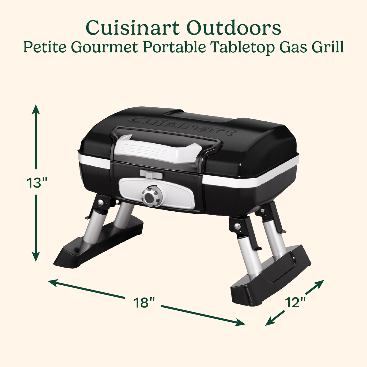 Petite Gourmet Portable Tabletop Gas Grill 3