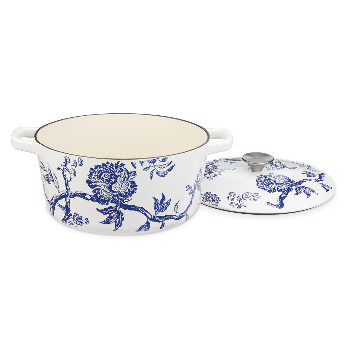 Discontinue Caskata&trade; 5 Qt. Round Covered Casserole - Floral Landscape 2