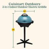 2-in-1 Indoor/Outdoor Electric Griddle 2
