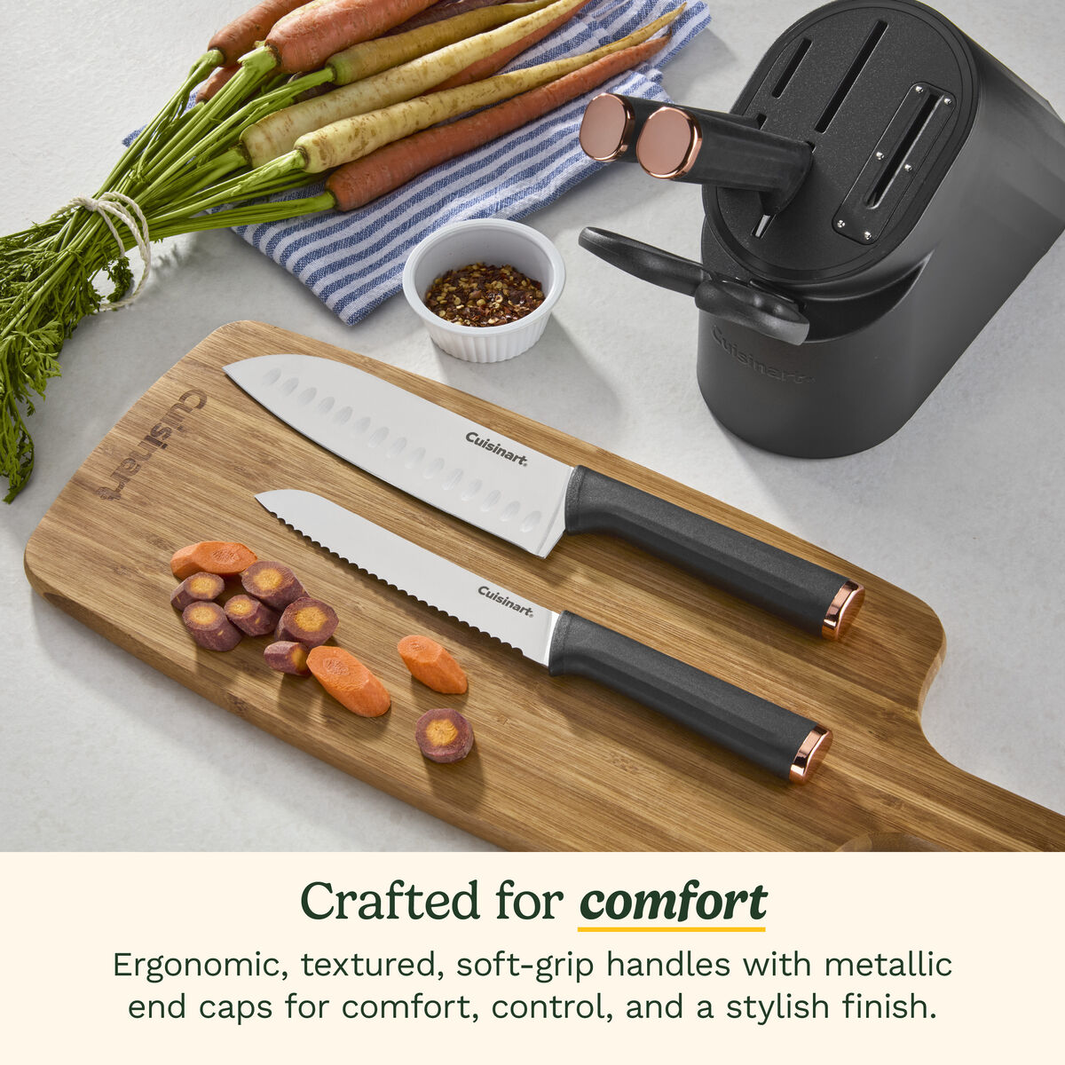 Artisan Elite Stainless Steel Cutlery 6 Piece Knife Block Set 5