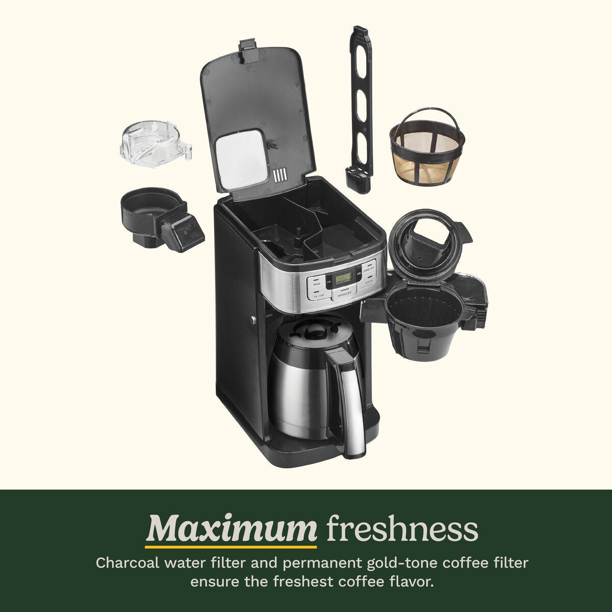 Automatic Grind & Brew 10 Cup Coffee Maker