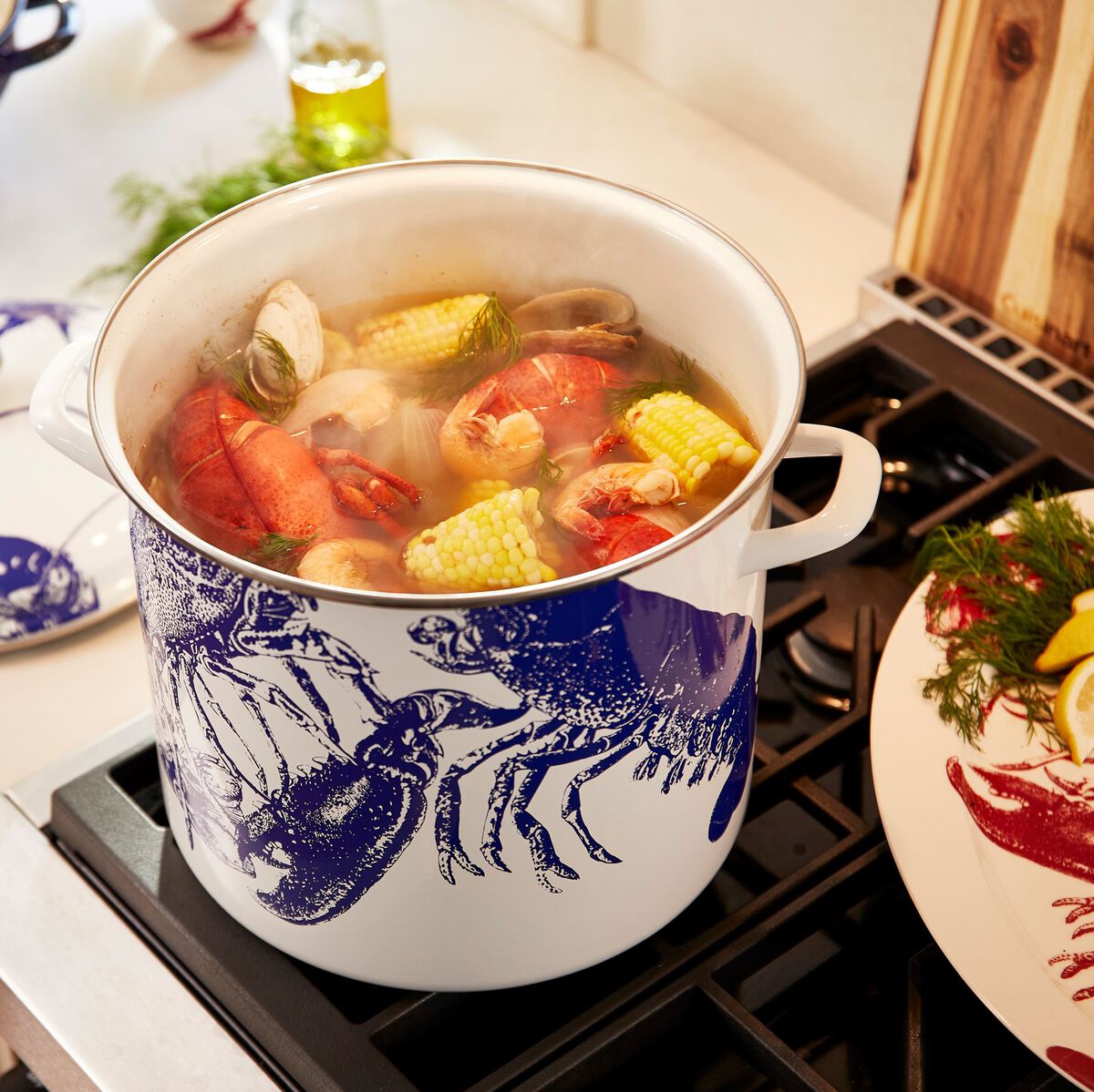 Discontinued Caskata&trade; 16 Qt. Enamel on Steel Stockpot with Cover 2