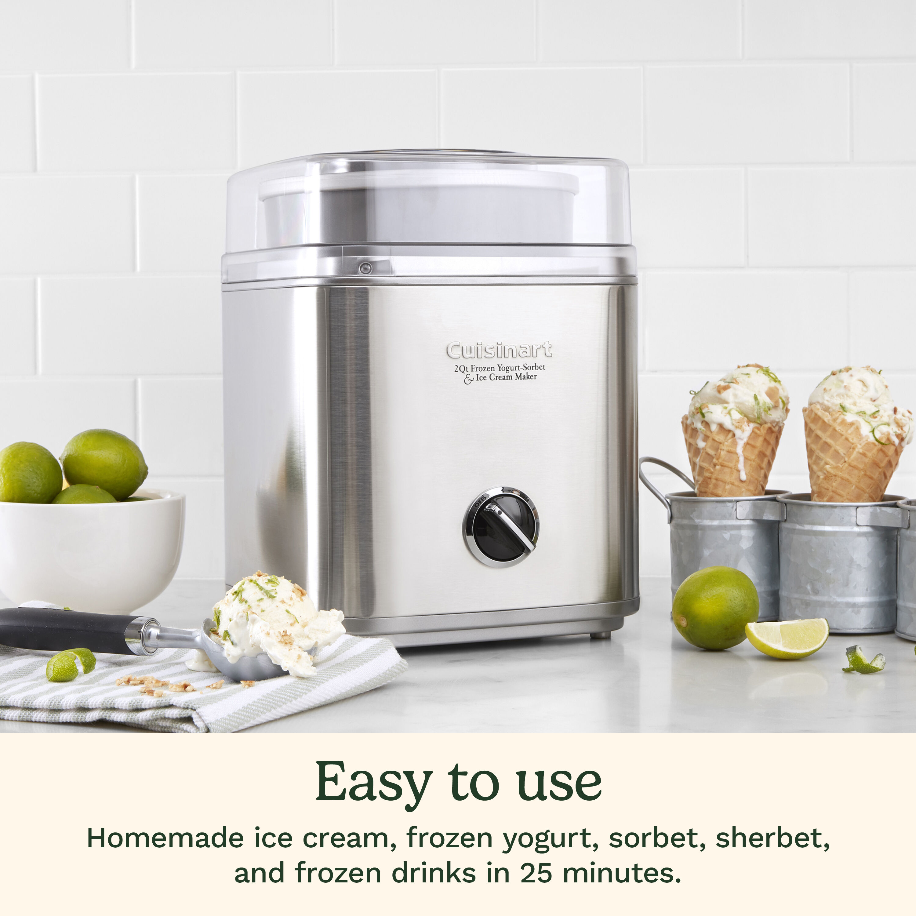 Pure Indulgence Frozen Yogurt-Sorbet & Ice Cream Maker - Cuisinart