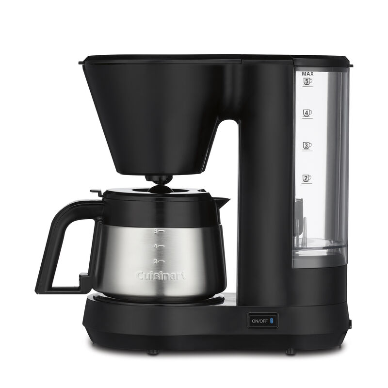 5-Cup Coffee Maker with Stainless Steel Carafe