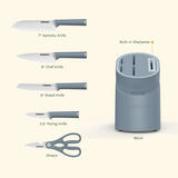 Artisan Elite Stainless Steel Cutlery 6 Piece Knife Block Set 3