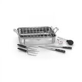 Discontinued Chef's Classic&trade; Stainless 16" Roaster Pan with Removable Rack Option 2 1