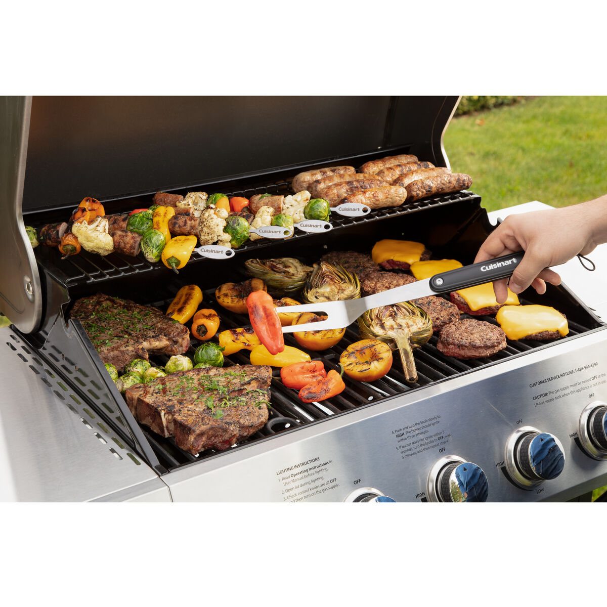 3 Piece Magnetic Grill Tool Set 5