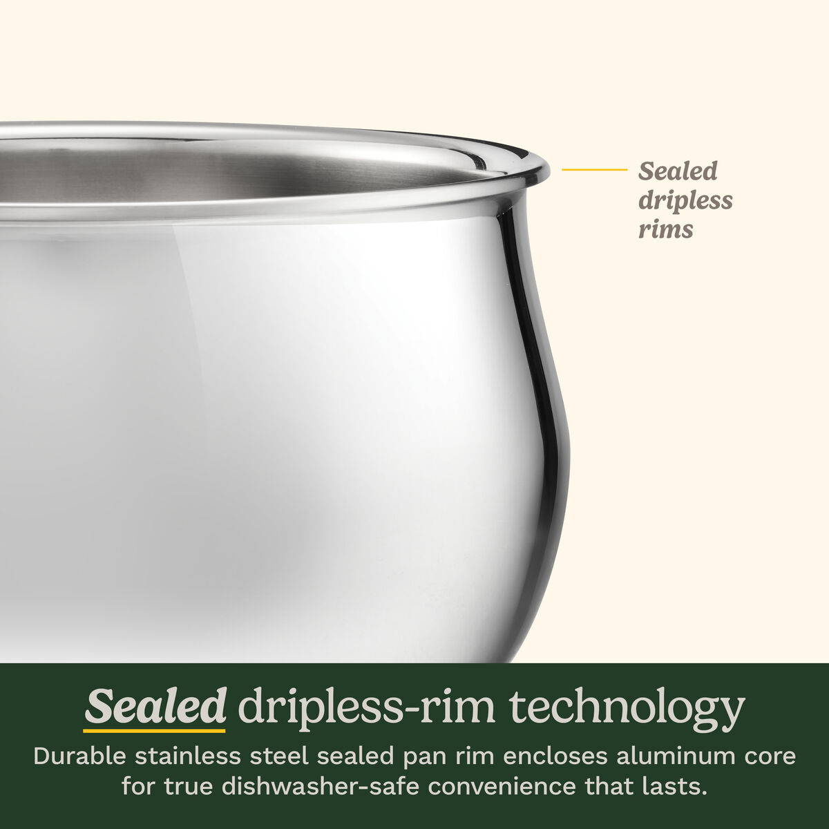 PureClad&trade; Triple-Ply 8" Stainless Steel Skillet 6