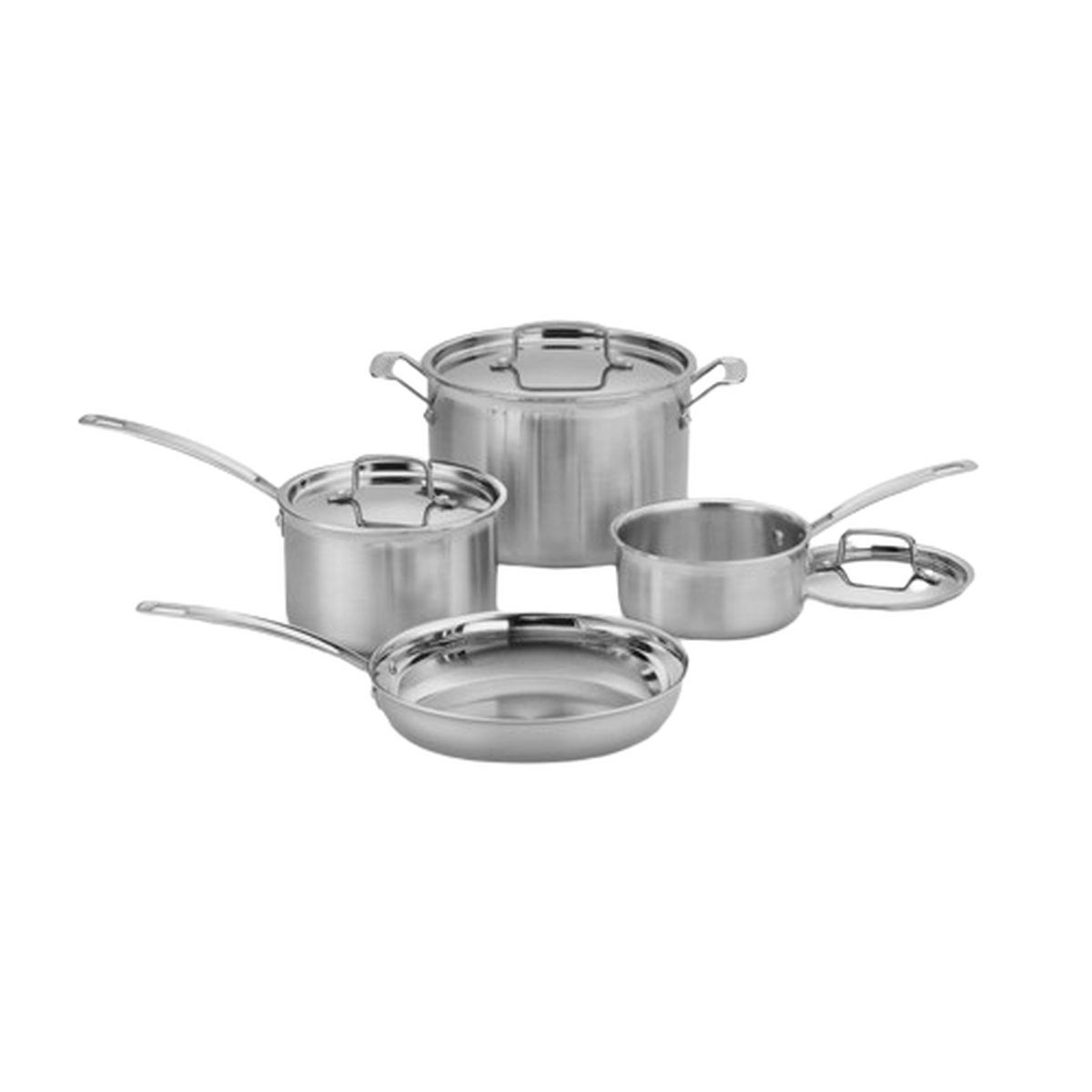MultiClad Pro Triple Ply Stainless Cookware 7 Piece Set - Cuisinart