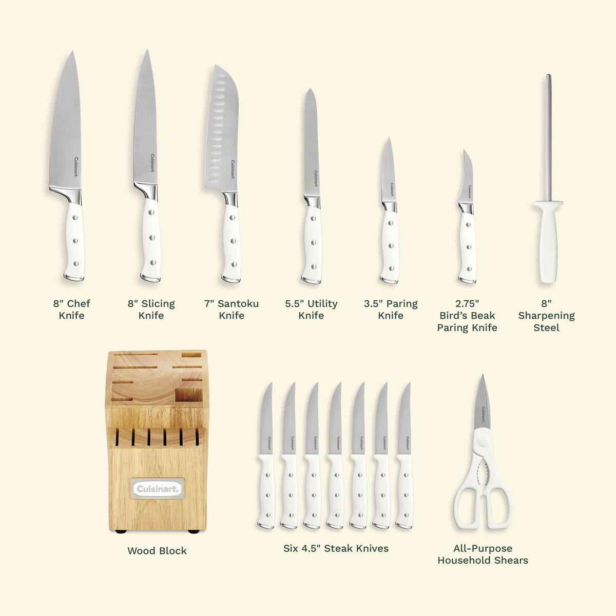 Triple Rivet 15 Piece Knife Block Set