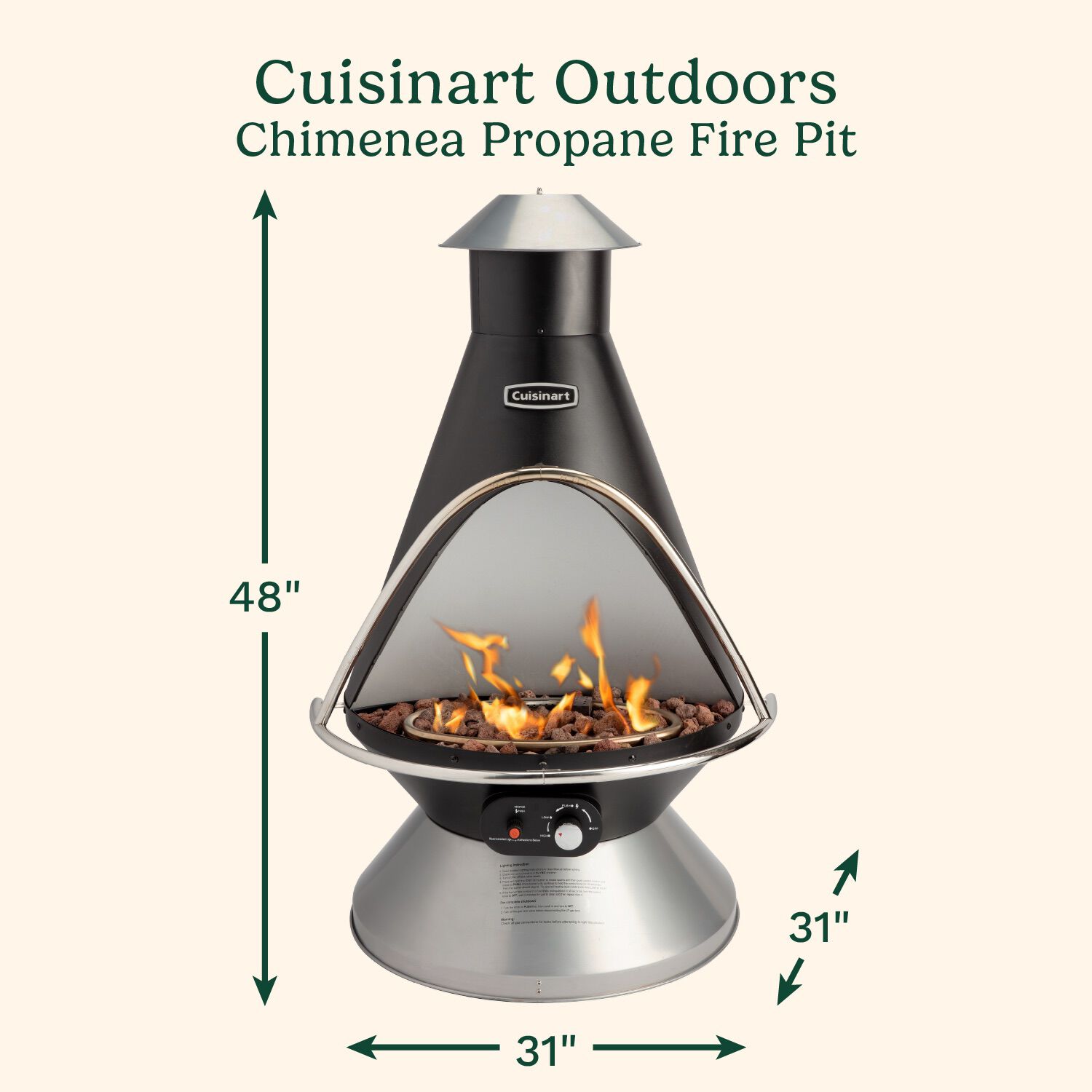 Cuisinart Chimenea Propane Fire Pit - Thumbnail 3