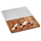 Discontinued Acacia 4 piece Cheese Board Marble 2