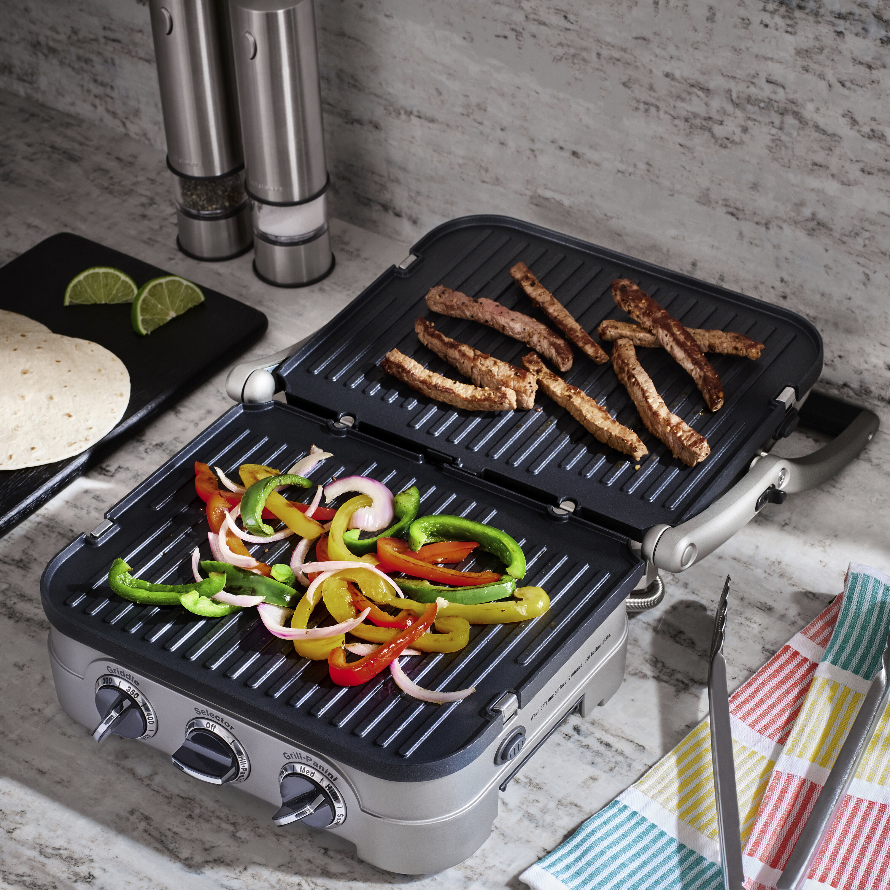 Griddler® Indoor Grill w/ Griddle & Panini Press - Cuisinart