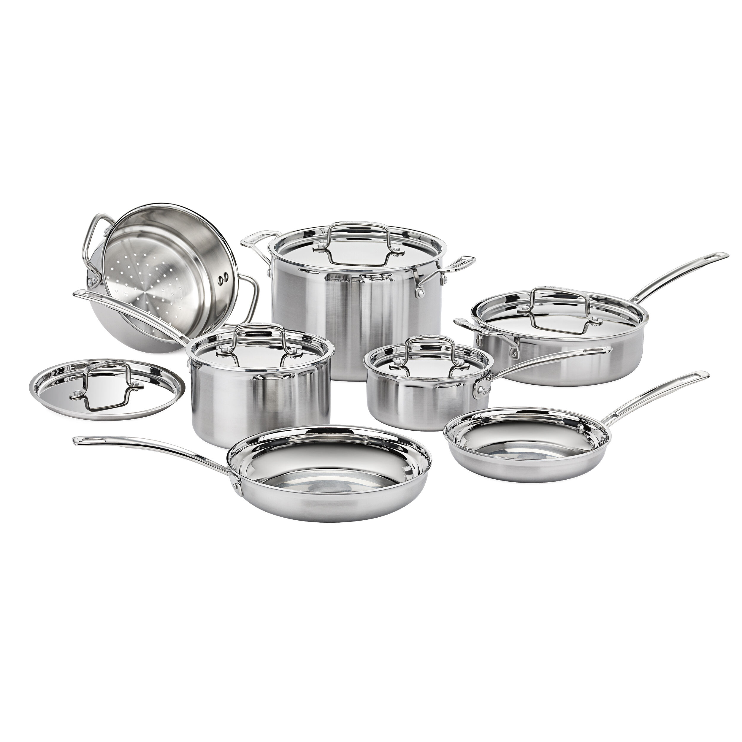 MultiClad Pro Triple Ply Stainless Cookware 12 Piece Set