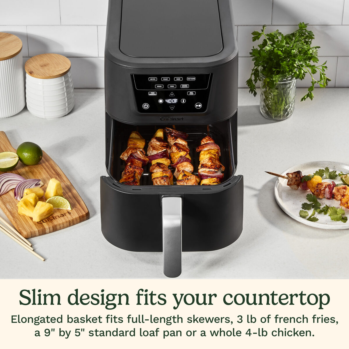 CompactMax&trade; 8-Qt Basket Air Fryer