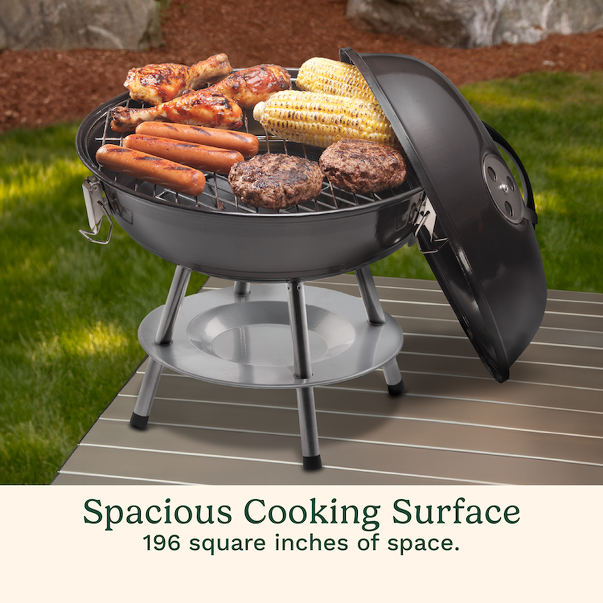 14" Portable Charcoal Grill
