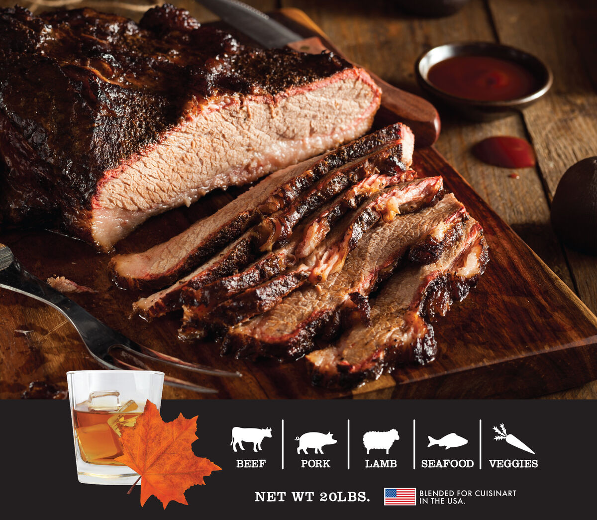 Discontinued Premium Maple Bourbon BBQ Smoking Pellets - 20 lb Bag