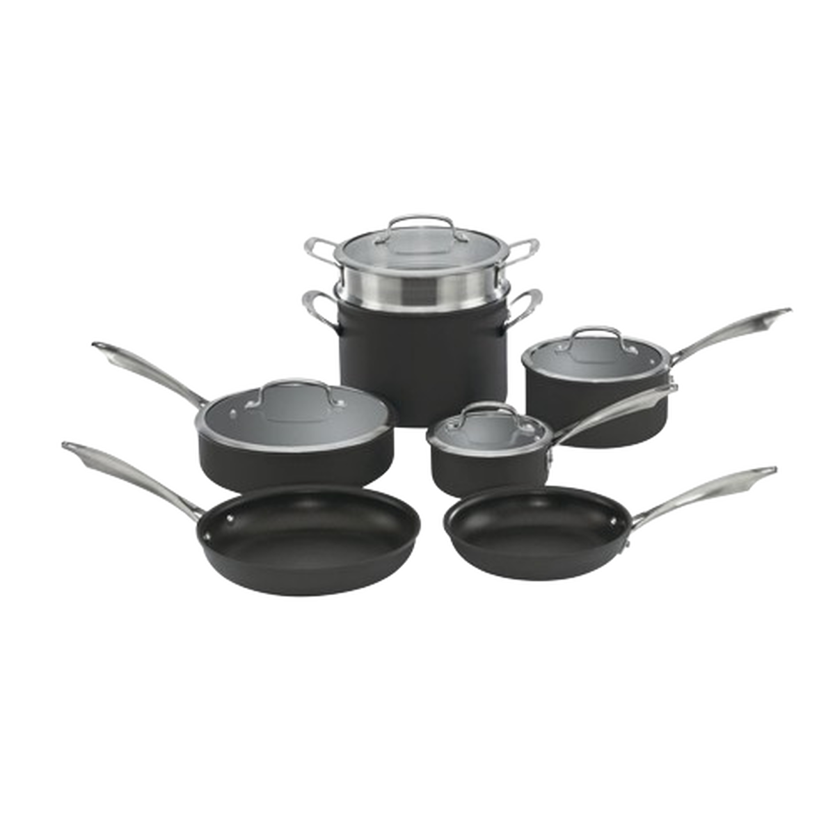 Dishwasher Safe Anodized Cookware 11 Piece Set