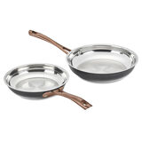 Discontinued 2-Pack Matte Black Elegance Skillet Set (8&rdquo; & 10&rdquo;) 1
