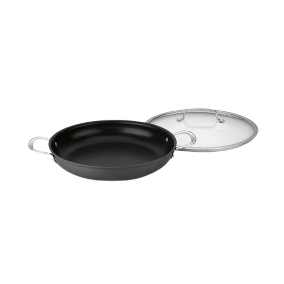 Discontinued Chef's Classic&trade; Nonstick Hard Anodized 12" Everyday Pan with Cover 1