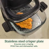 Stainless Steel Crisper Plate for ClearView 4-quart Glass Basket Air Fryer 2