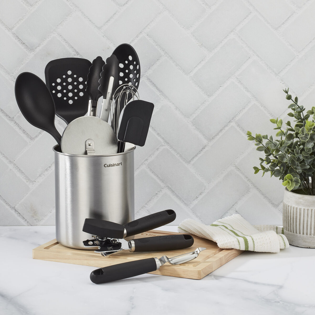 Discontinued 10-Pc Primary Tool & Gadget Set with Stainless Steel Crock 2