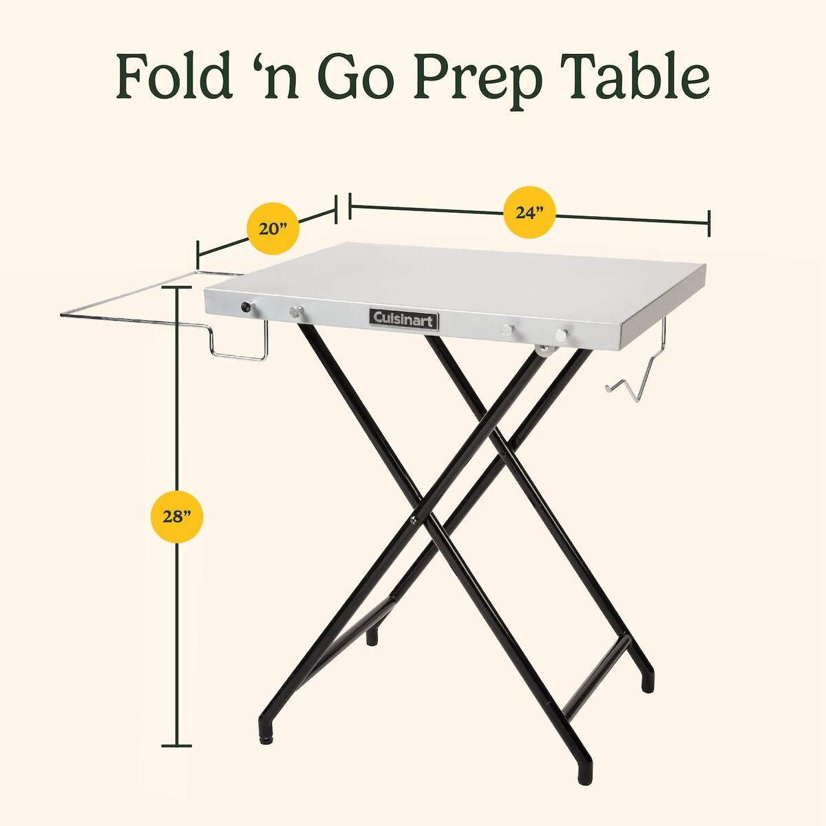Fold 'n Go Prep Table & Grill Stand