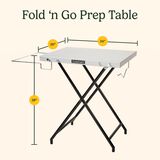 Fold 'n Go Prep Table & Grill Stand