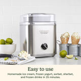 Pure Indulgence 2 Quart Frozen Yogurt-Sorbet & Ice Cream Maker