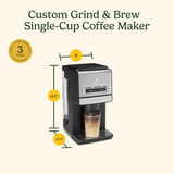 Custom Grind & Brew Single-Cup Coffee Maker