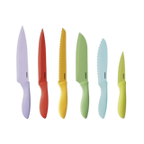 12 Piece Ceramic Coated Color Knife Set with Blade Guards 1