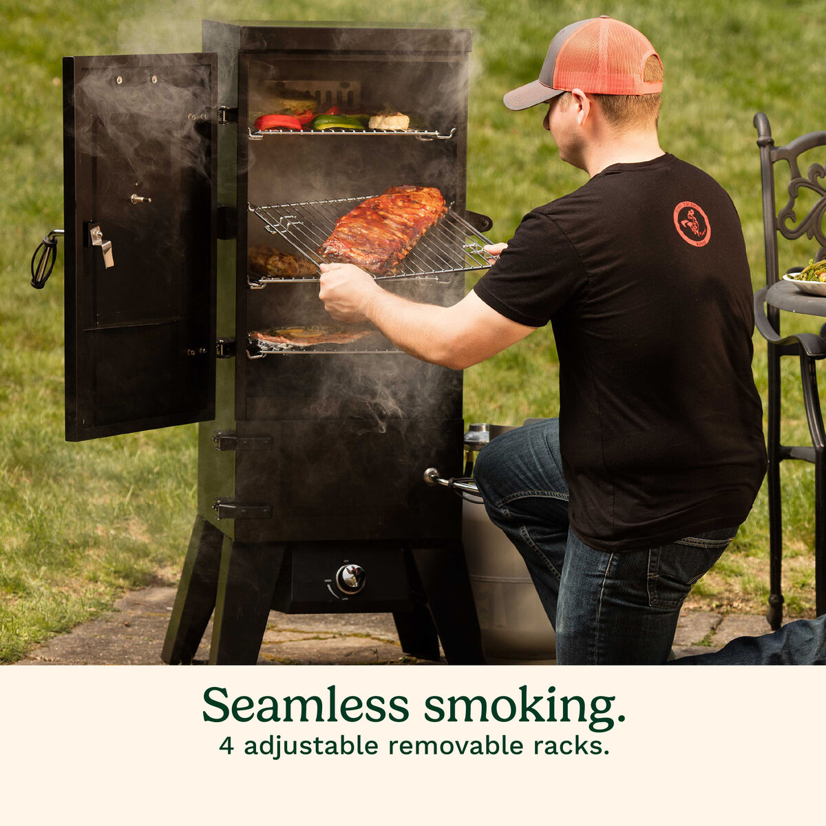 Discontinued Vertical 36" Propane Smoker 3