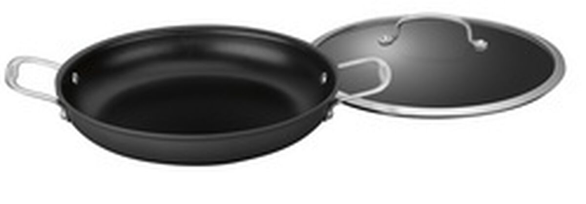 Discontinued Dishwasher Safe Anodized Cookware 12" Everyday Pan with Cover 1
