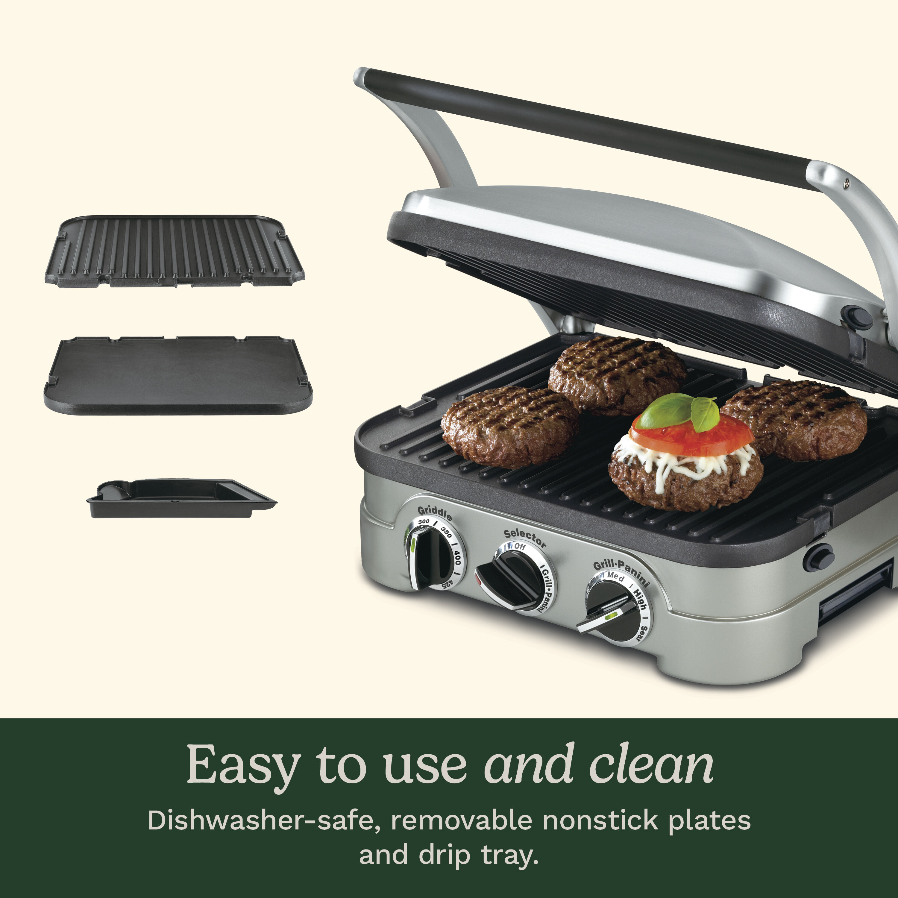 Griddler® Indoor Grill w/ Griddle & Panini Press - Cuisinart